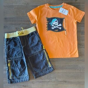 Mini Boden Vintage Pirate Top Sz 5-6 Short Sz 5